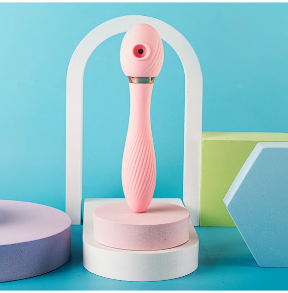 USA SVAKOM - ZEMALIA Bendable Sucking Heating Vibrator Massager Toy (Chargeable - Pink)